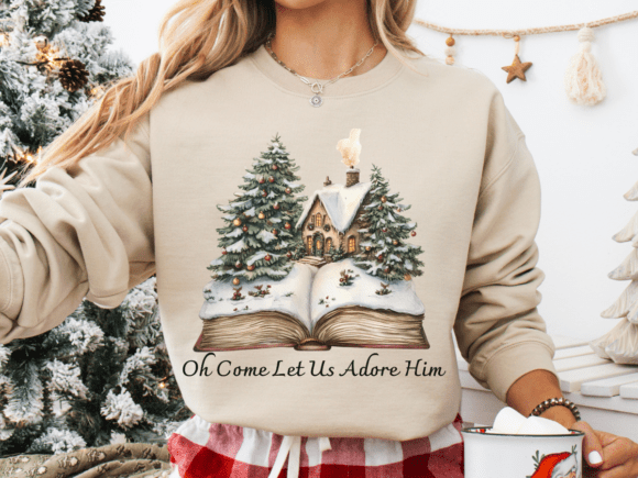 Christian Christmas PNG: Graphics for T-Shirt Designs