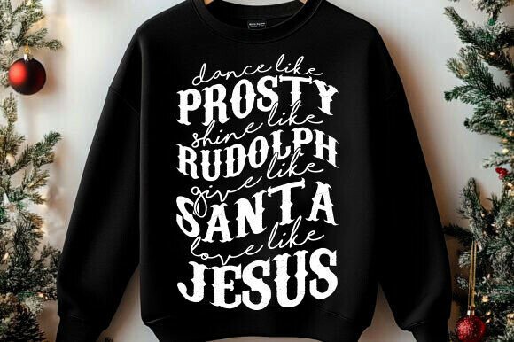 Christian Christmas SVG PNG: Jesus Graphics for T-Shirt Designs