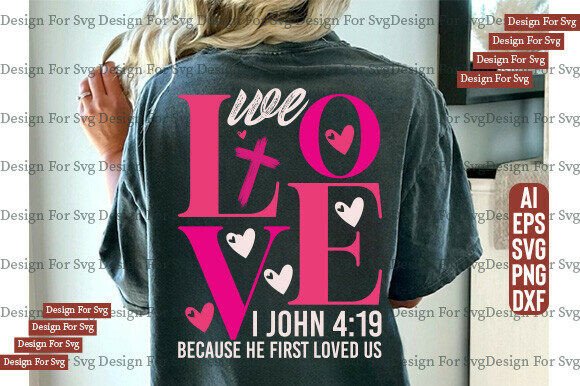 Christian Love PNG Valentine’s Bible SVG Graphics