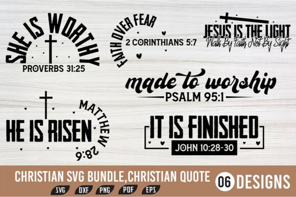 Christian SVG Bundle: Graphics for T-Shirt Designs