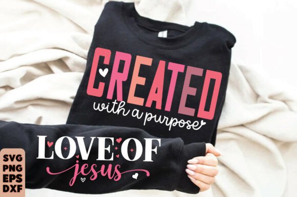 Christian Valentine Sleeve SVG PNG: T-Shirt Designs & Graphics