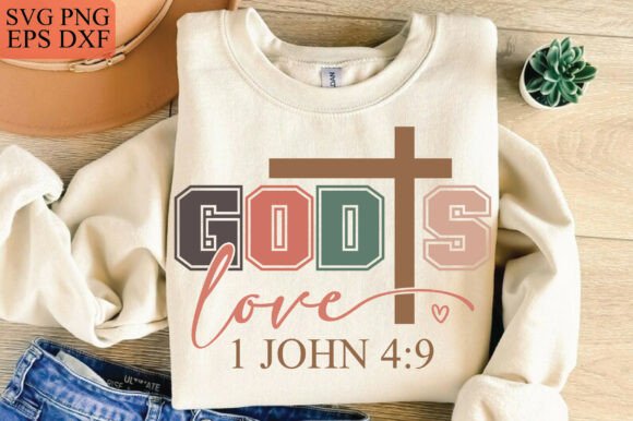 Gods Love SVG Png, Boho Christian PNG