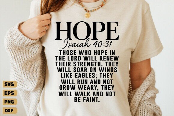Hope SVG: Christian & Bible Verse Graphics for T-Shirt Designs