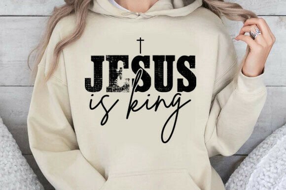 Jesus is King SVG: Graphics for T-Shirt Designs & Handmade Faith Products