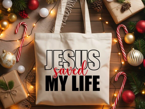 Jesus Saved My Life Christian SVG Graphics & T-Shirt Designs
