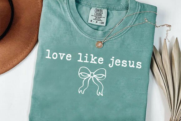 Love Like Jesus PNG: Religious Graphics for T-Shirt Designs