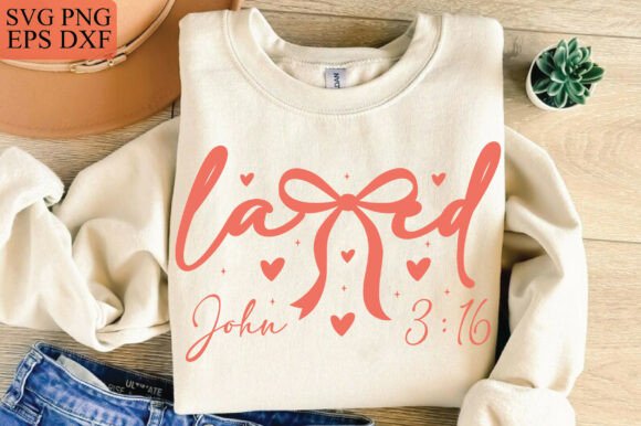 Loved PNG SVG: Christian Valentine’s Graphics for T-Shirt Designs