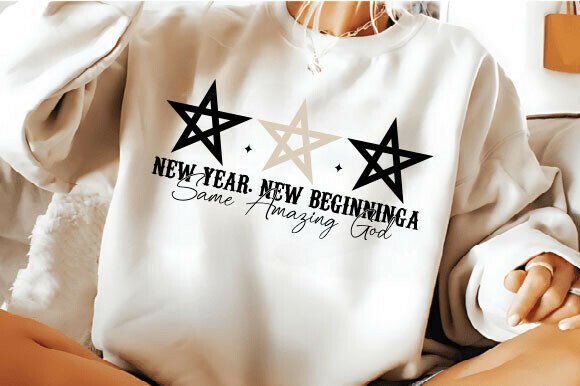 New Year’s PNG & Christian SVG Graphics for T-Shirt Designs
