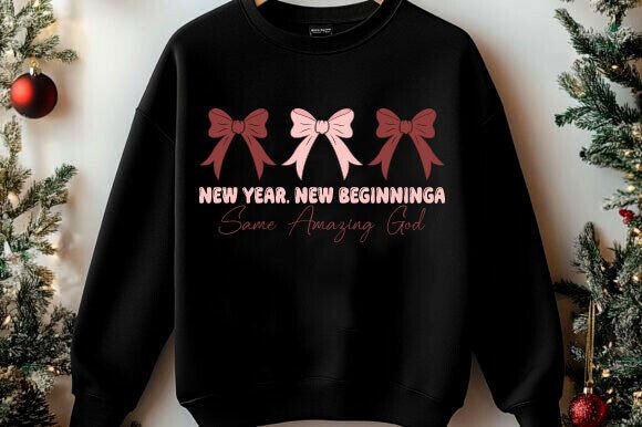 New Year’s SVG & PNG: Christian Graphics for T-Shirt Designs