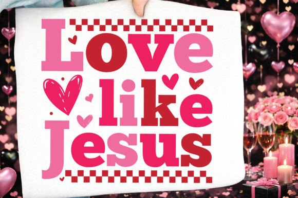 Retro Love Like Jesus SVG: Graphics for T-Shirt Designs