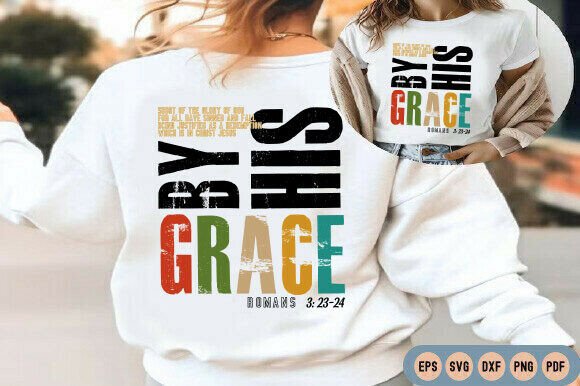 Saved by His Amazing Grace Graphics for T-Shirt Designs