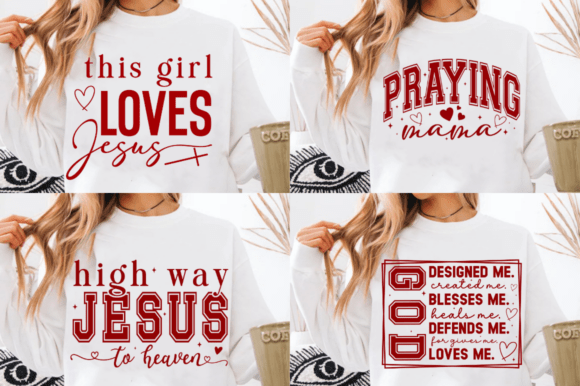Valentines Day Bundle SVG, Christian PNG Graphics
